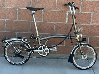 Brompton  Raw Metal Folding Commuter Bike | C Line 6 Speed