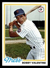 1978 Topps #712 Bobby Valentine Ex-Mint Mets