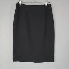 WORTHINGTON Skirt Women's Black Size 8 Pencil Lined Stretch Professional