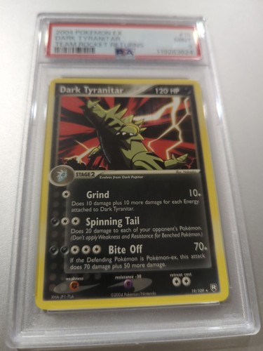 2004 Pokemon EX Dark Tyranitar Team Rocket Returns #19 PSA 9 MINT - Picture 6 of 13