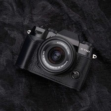 For Fujifilm X-T50 Camera Case Protective Cover XT50 Leather Base Bag shell blac
