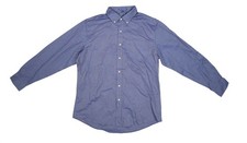 Port Authority Shirt Mens Large Blue Long Sleeve Dress Button Down Pocket Oxford