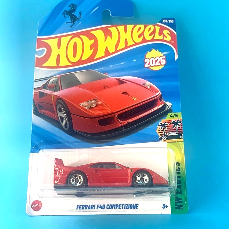 HOT WHEELS 2025 FERRARI F40 COMPETIZIONE ROSSO CORSA 198/250 HYW59