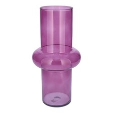 INNA-Glas Blumen Vase ELSABEA, Glas, recycelt, violett-klar, 31cm