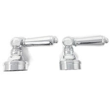 Lever Handle Adapter, Universal Cavity, Fits Most Bathroom Faucets, Chrome, Set
