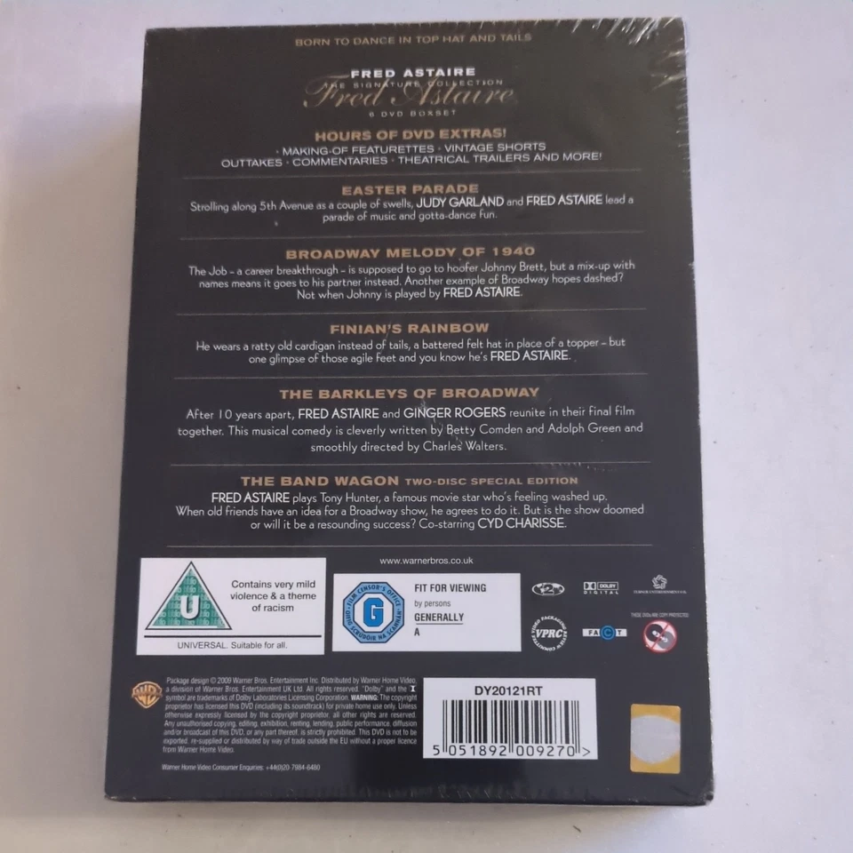 Fred Astaire Signature Collection DVD (2009) 6-Disc Set - Sealed ** FREE POSTAGE - Image 3 of 4