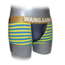 Boxer with stylish striped design and pronounced pouch (M)