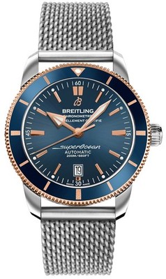 Breitling Superocean Heritage B20 42mm Blue Dial Bezel Men's Watch UB2010161C1A1
