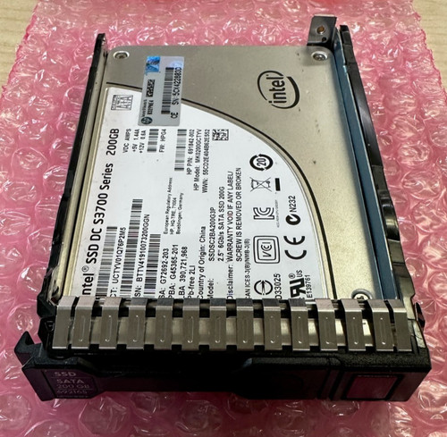 HP 692165-001 200GB SATA SSD 2,5'' 6GB/s Festplatte 691842-002 (mit Caddy)