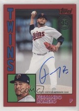 2019 Topps 1984 Baseball Series 2 Red 21/25 Fernando Romero #84A-FR Auto a2e