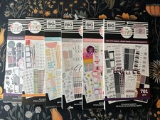 Set of 6 Happy Planner Lightly Used Sticker Books