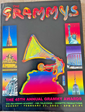 45TH ANNUAL GRAMMY AWARDS PROGRAM BOOKLET (2003)