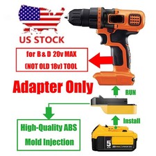 1x for Dewalt 20V MAX Battery To fits Black Decker 20V MAX Li-Ion System Adapter