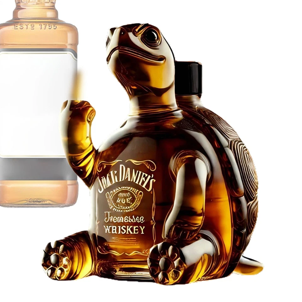 Turtle Whiskey Bottle 2025 Unique Animal Glass Whiskey Bottle Decanter Good Gift - image 2 of 4