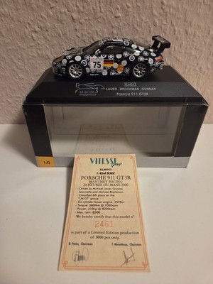 Modellauto 1:43 Onyx Porsche 996 911 GT3R 24H Le Mans 2000 #75 XLM043 in OVP