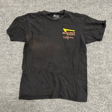 In-N-Out Burger T-Shirt Mens Size M Black Graphic California Sunset Made in USA