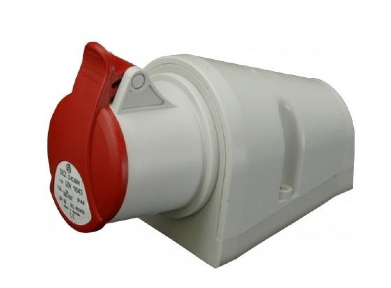 4P 16A 400V fixed socket red surface mounting IZN 1643