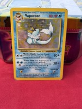 Pokémon Jungle Vaporeon Holo Shiny Rare TCG Card 12/64 1999 WOTC Vintage 
