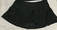 Women  s Kona Sol High Coverage Flattering Swim Skirt Black Size X