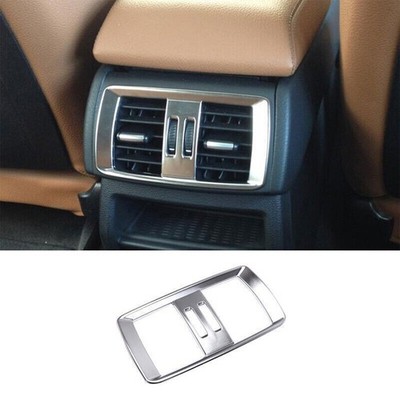 ABS Silver Back Row Air Outlet Vent Cover Trim For BMW X3 F25 X4 F26 2011-2017