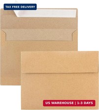 50 Pack Kraft Envelopes,A7 Envelopes,5x7 Envelopes for Invitations,Wedding, Baby