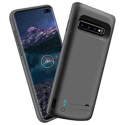 Sitong Akku Hülle für Samsung Galaxy S10+ Plus, 6000mAh Wiederaufladbar Extended