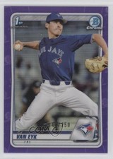 2020 Bowman Draft Chrome Purple Refractor 42/250 CJ Van Eyk #BD-93 0r4