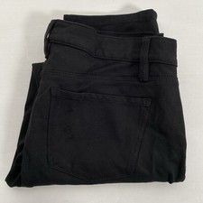 Zara Basic Womens Black Chino Skinny Crop Stretch Pants Size L/30 Verygood JMAK9