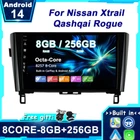 Android 14 Car Stereo Car Play For Nissan Xtrail Qashqai Rogue GPS Head Unit RDS
