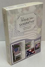BOX 12 Christian SYMPATHY Greeting Cards, Bible Scripture Inspirational Verse