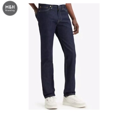 Levi 511 Herren Jeans Slim Fit Dunkelblau und Schwarz Rock Cod Stretch Denim Jeans