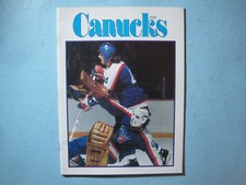 1976/77 VANCOUVER CANUCKS NEW YORK RANGERS PROGRAM RON GRESCHNER JOHN DAVIDSON