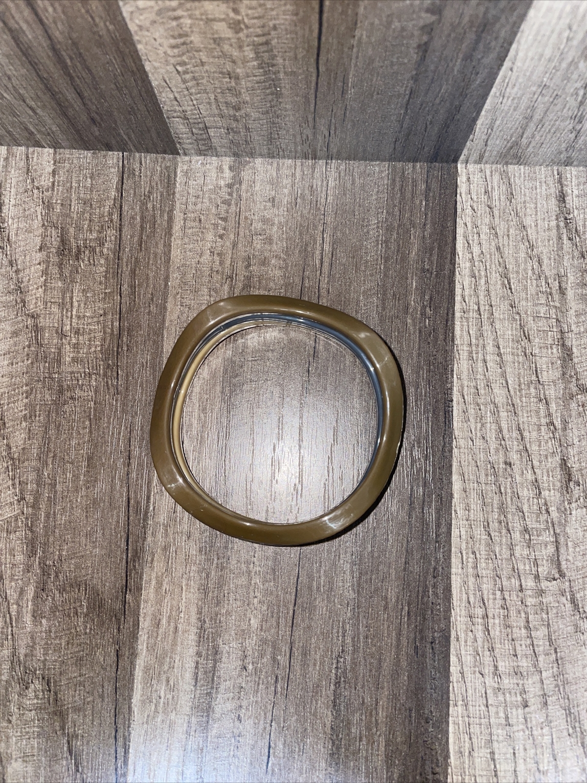 Vintage 1980s Stackable Bangle Bracelets Wavy Ben… - image 2