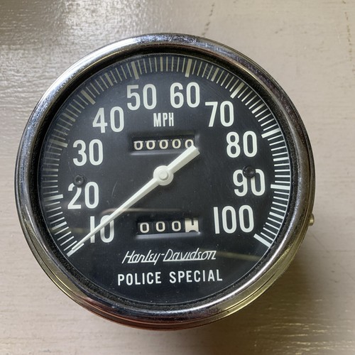 Vintage HarleyDavidson Police Special Working Speedometer eBay