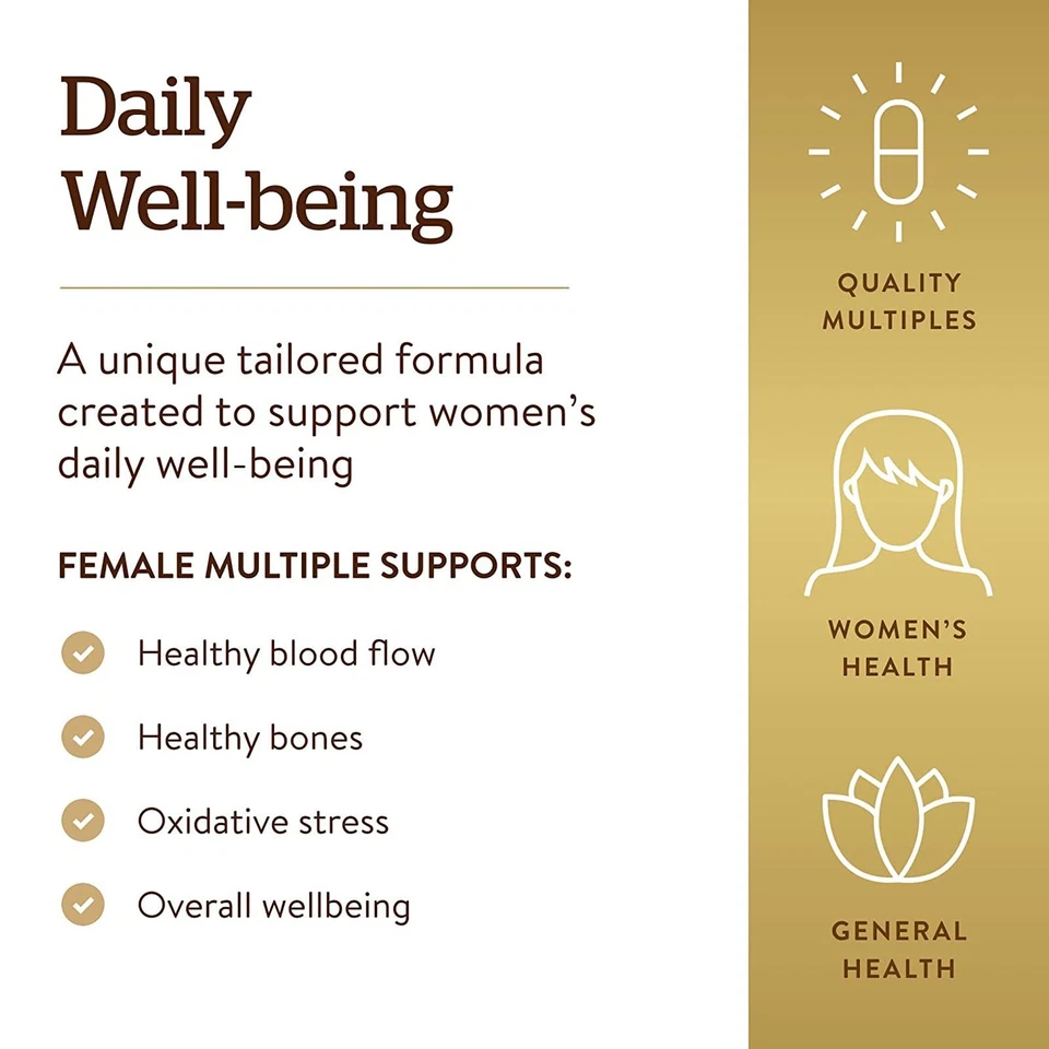 Solgar Mujer Múltiples 120 Comprimidos, Salud Mujer Foto 4 de 4