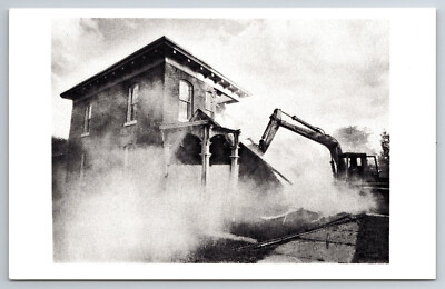 Vintage Postcard LA Franklin D. Cosley House Being Torn Down ~6930