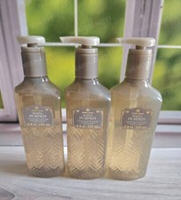 bath and body works white barn white pumpkin cleansing gel hand soap x3
