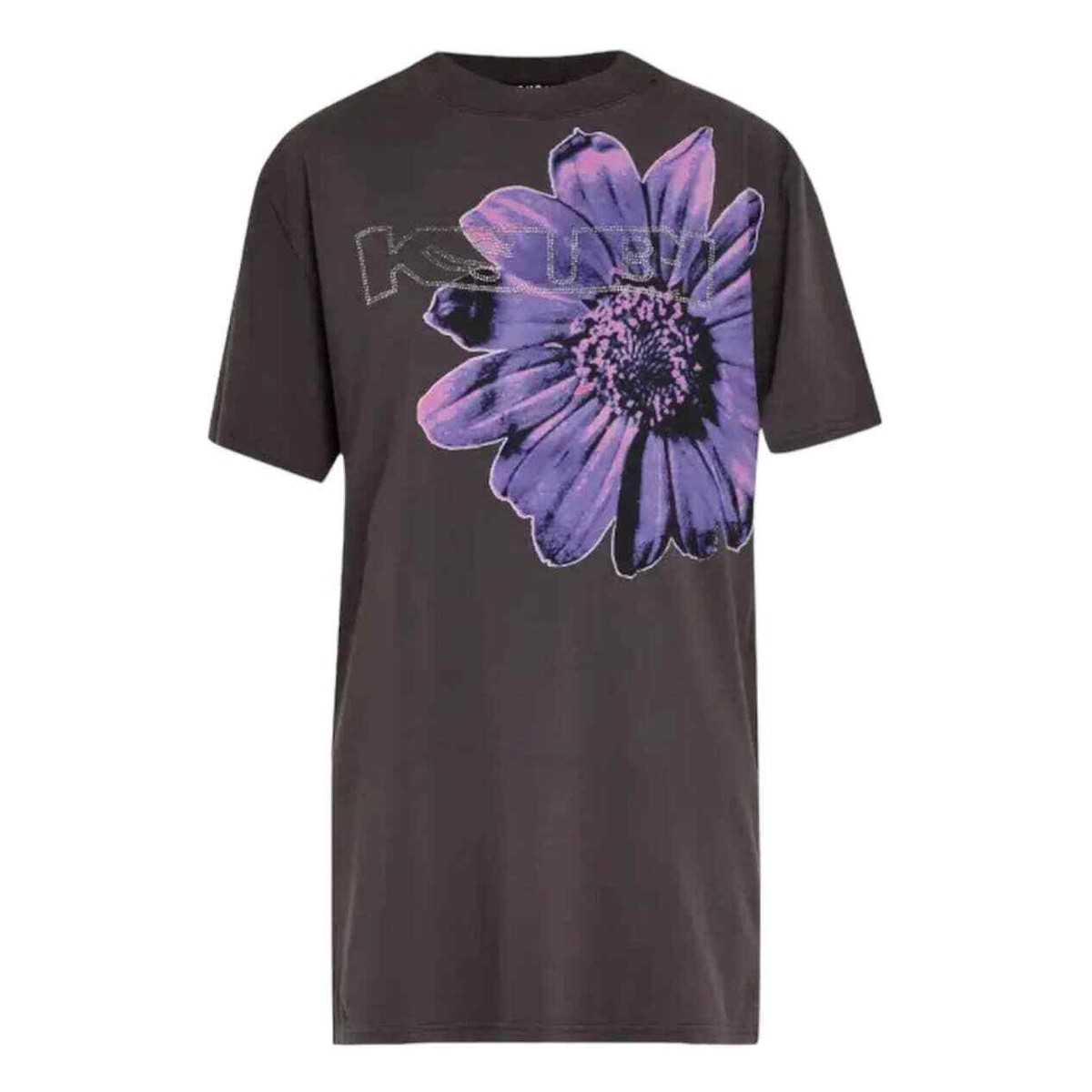 ksubi shirt dress Ksubi Cyberflora Rhinestone T-Shirt Dress