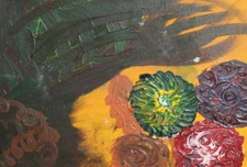 Contemporary Expressionist oil painting still life