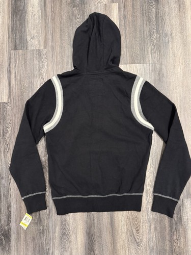 American Rag Cie Zip Up Hoodie Sweatshirt Mens Medium Navy Blue Embroidered - Picture 3 of 7