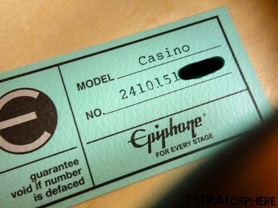 ギター CASINO VC Epiphone Casino BODY & NECK & BRIDGE &TAILPIECE Guitar