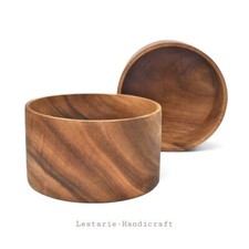 LESTARIE Akazien Holz Schale Obstschale Salatschüssel Holz handgefertigt Unikat