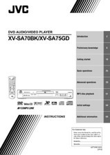 JVC XV-SA70BK XV-SA75GD DVD Player Owners Instruction Manual Reprint