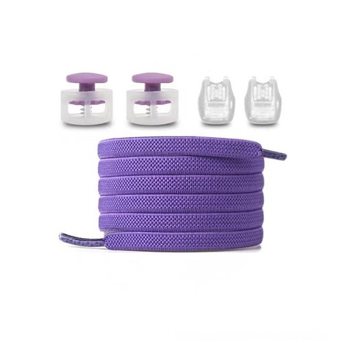 No Tie Lock 100cm FLAT Shoelaces Elastic Shoe Laces String Kids Adults Sneakers - 第 26/27 張圖片