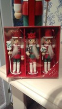 Image of Festive Feeling Hanging Nutcracker  Christmas Tree Decorations 3pk