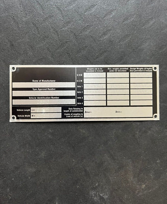 Dublin Bus Atha Cliath Volvo Olympian 96-D-264 RA264 Chassis Body Plate Badge
