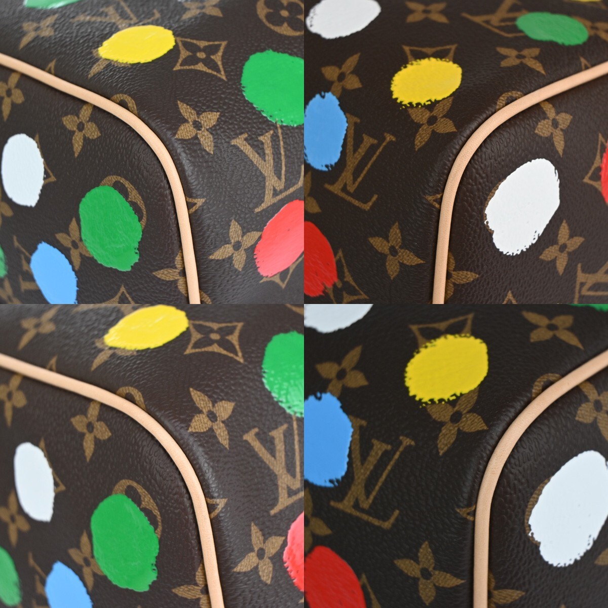 LOUIS VUITTON LV x YK Keepall Bandouliere 45 Bag Monogram Dots 