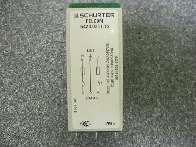 6424.0251.15  SCHURTER  POWER ENTRY MODULE UNFILTERED