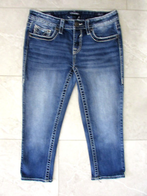 Vigoss Chelsea Capri Jeans Size 5/6 L21 Stretch