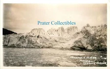 Alaska, AK, Cordova, Columbia Glacier 1930's RPPC